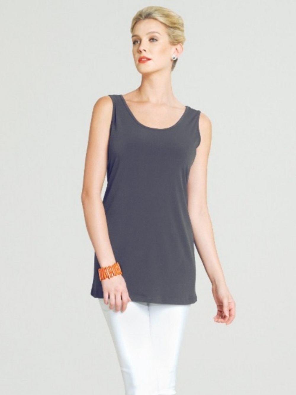Clara Sunwoo Gray Tank Top Shirt Small S